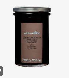 WILD BLUEBERRY JAM ALAIN MILLIAT - 300G CONFITURE MYRTILLE SAUVAGE ALAIN MILLIAT - 300G