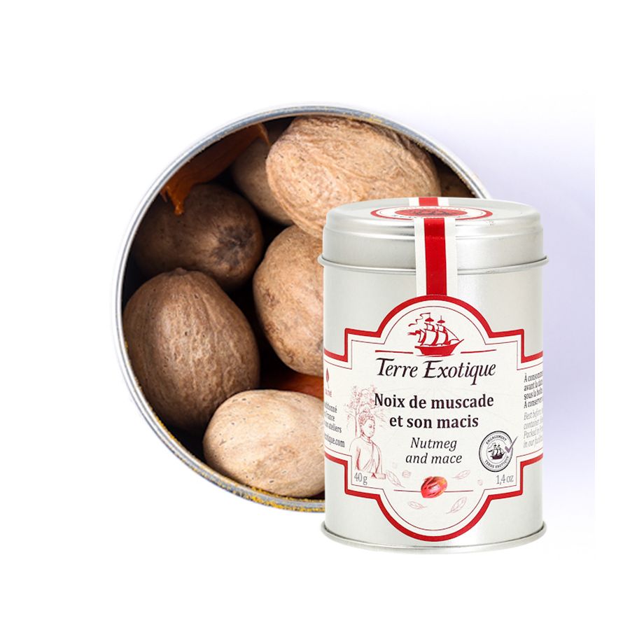 NUTMEG AND MACE 40G - NOIX DE MUSCADE ET SON MACIS 40G