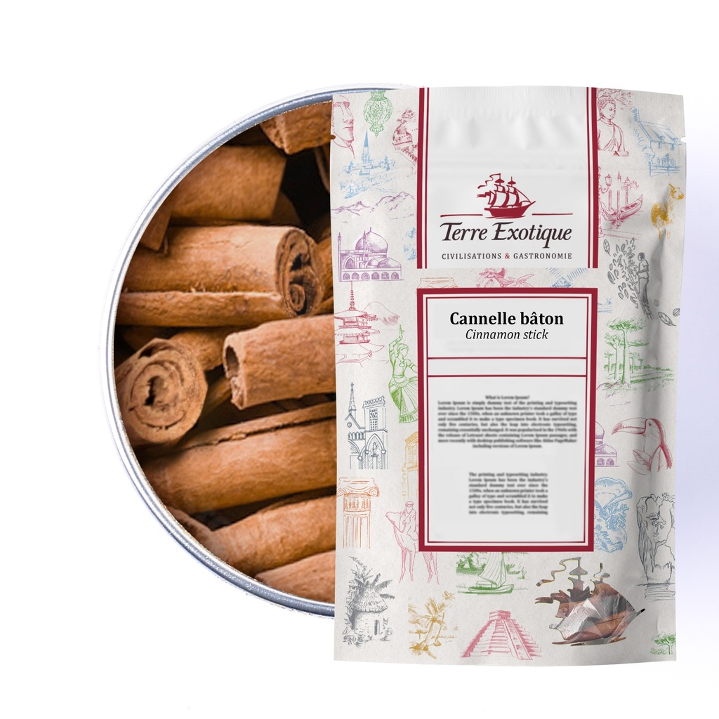 CINNAMON STICK MADAGASCAR 250G - CANNELLE EN BATON MADAGASCAR 250G