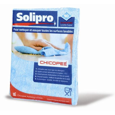 SOLIPRO CHICOPEE WIPES 10PCS - SOLIPRO LAVETTE CHICOPEE 10PCS