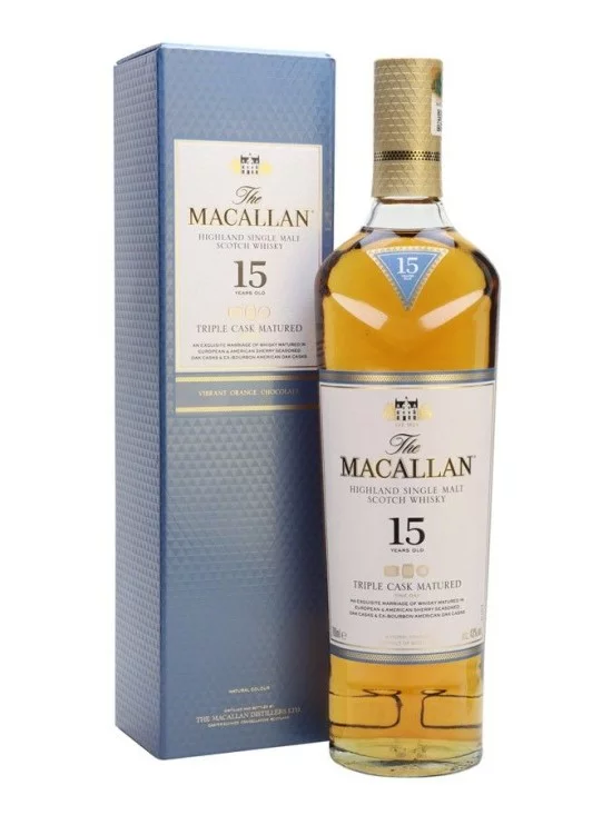 WHISKY MACALLAN TRIPLE CASK 15 YEARS - 70CL WHISKY MACALLAN TRIPLE CASK 15 ANS - 70CL