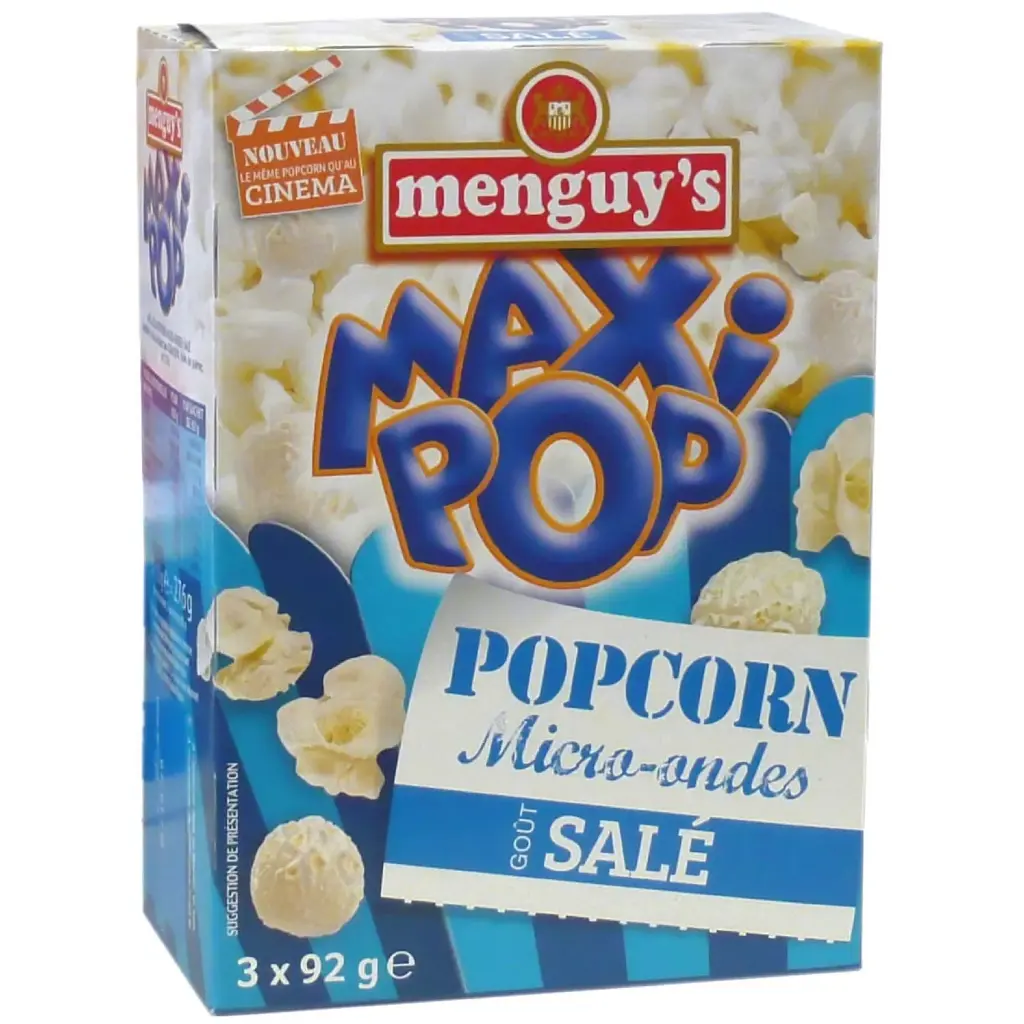 POP CORN SALTED - POP CORN SALE - 3X92GR