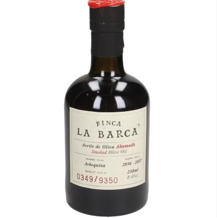 SMOKED OLIVE OIL FINCA LA BARCA 50CL - HUILE D'OLIVE FUME FINCA LA BARCA 50CL