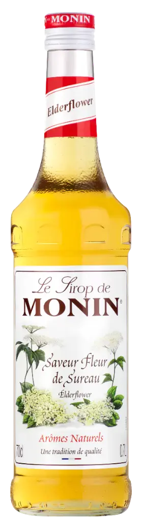 MONIN EDELFLOWER SYRUP - 70 CL  MONIN SIROP FLEUR SUREAU - 70CL