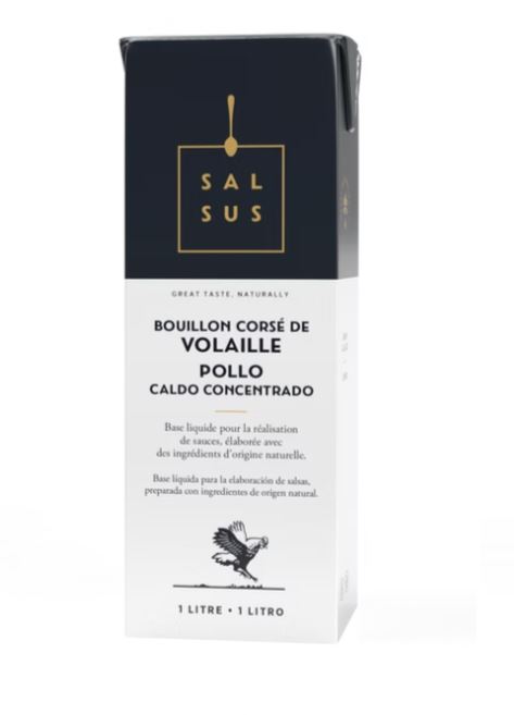 CHICKEN STOCK DEMI GLACE SALSUS - 1L FOND DE POULET 1L SALSUS