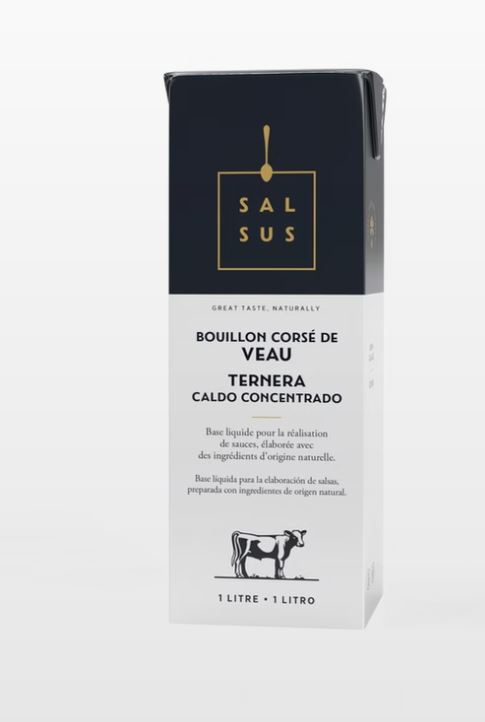 BEEF STOCK DEMI GLACE -1L SALSUS  FOND DE BOEUF -1L​ SALSUS