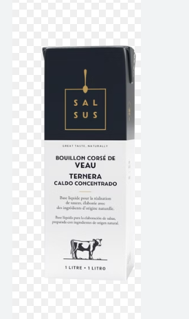 VEAL STOCK SALSUL 1L - BOUILLON CORSE DE VEAU SALSUS 1L 