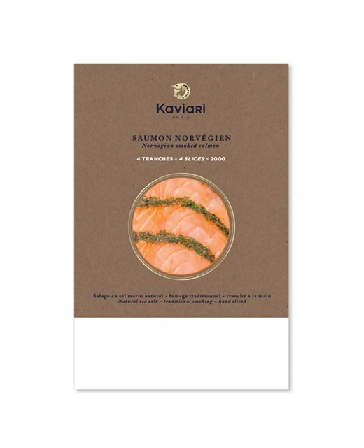 SLICED SALMON GRAVLAX "KAVIARI" 200 G SAUMON MARINE ANETH TRANCHE - 200GR