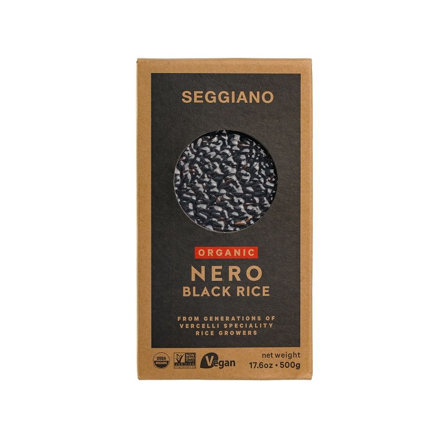 RIZ NOIR NERONE BIO 500G -SEGGAINO ARBORIO BIO BLACK RICE 500G