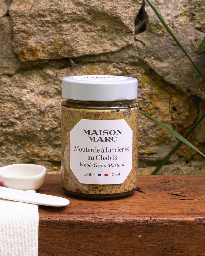 WHOLE GRAIN MUSTARD WITH CHABLIS -170G MOUTARDE A L'ANCIENNE AU CHABLIS -170G