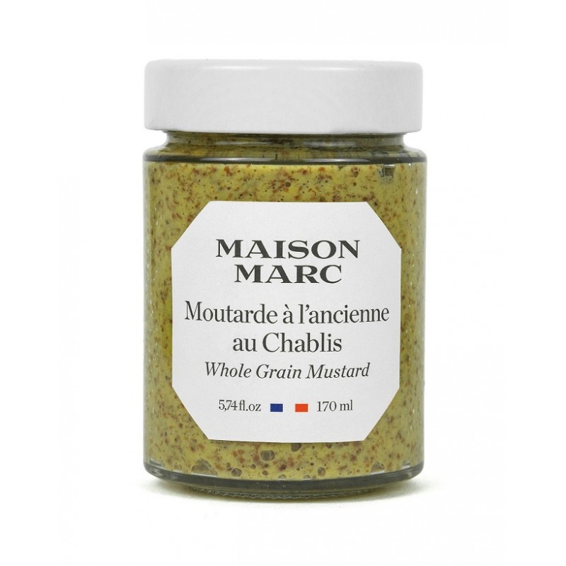 WHOLE GRAIN MUSTARD WITH CHABLIS -170G MOUTARDE A L'ANCIENNE AU CHABLIS -170G