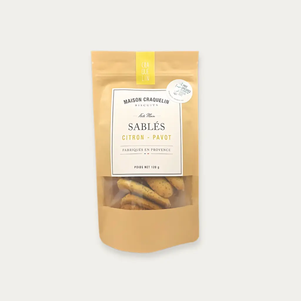 LEMON, POPPY- 180GR SABLES CITRON,PAVOT-180GR