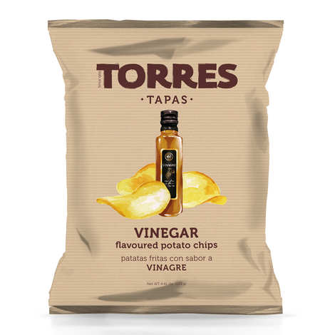 CHIPS AU VINAIGRE 125G TORRES - VINEGAR CHIPS TORRES 125G