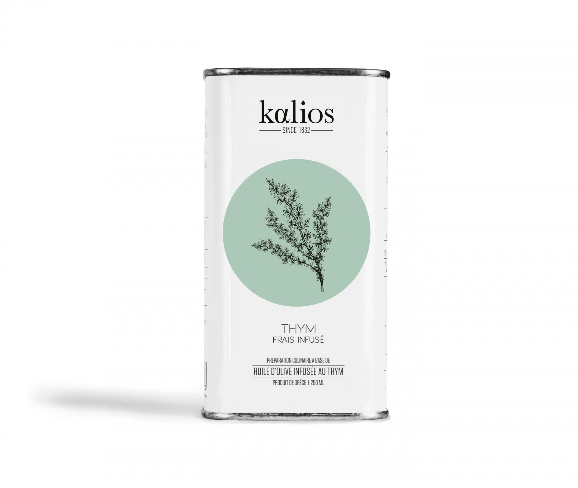 THYME OLIVE OIL KALIOS 250ML - HUILE D'OLIVE BASILIC 250ML