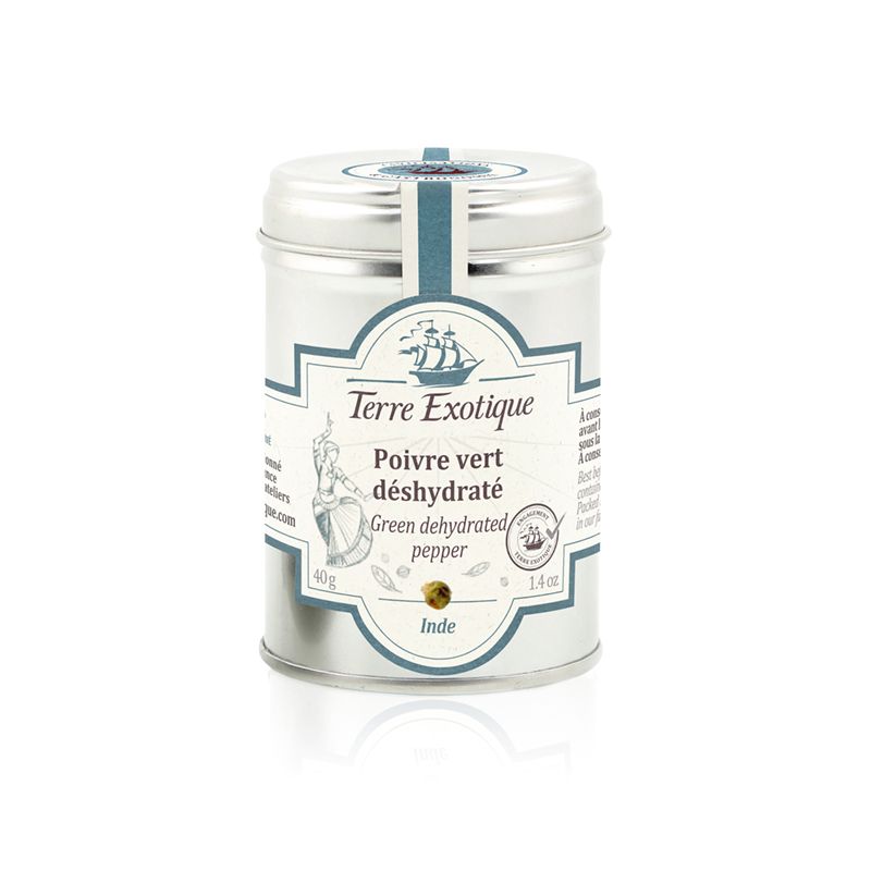  DEHYDRATED GREEN PEPPER 40G- POIVRE VERT DESYDRATE 40G
