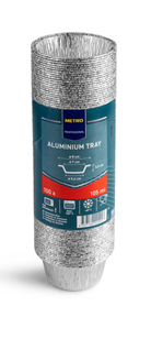 ALUMINIUM CONTAINER NO LID 100PCS 105ML - BOÎTE EN ALUMINIUM SANS COUVERCLE 100 PIÈCES 105 ML