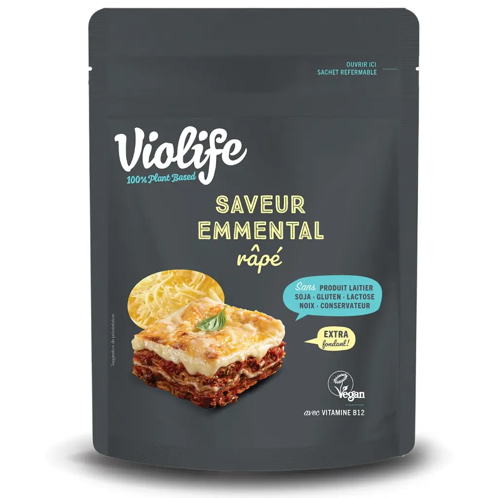 VIOLIFE PARVE GRATED CHEESE - FROMAGE RÂPÉ PARVÉ VIOLIFE