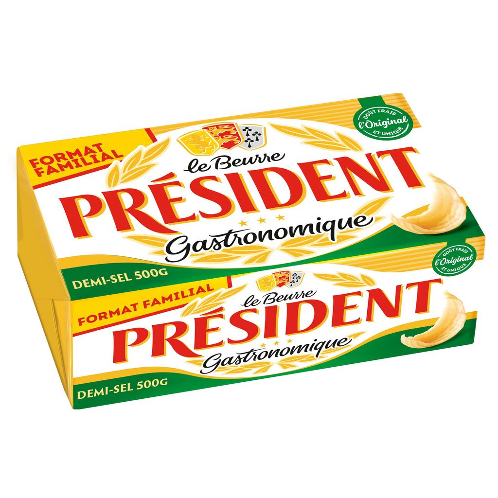 [DAI0015] BUTTER, SALTED PRESIDENT 500GR