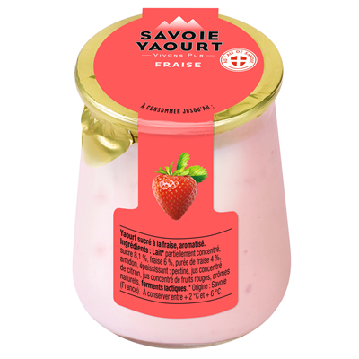 YAOURT BRASSE FRAISE 125G - YOGHURT STRAWBERRY