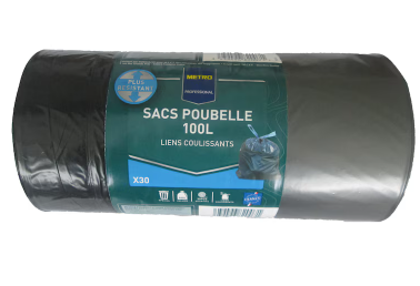 BIN BAGS 30X100L - SAC POUBELLE 30X100L