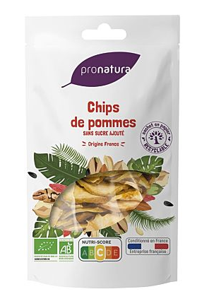 APPLE CHIPS - POMME CHIPS - 50G