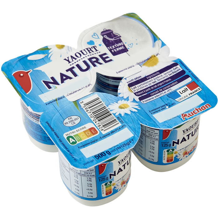 YOGHURT PLAIN - 125G  YAOURT NATURE - 125G