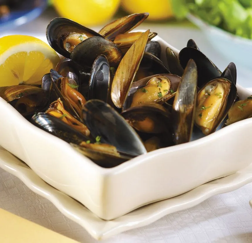 MOULE ENTIÈRE BIO 60/80 PCES/KG - 1KG ORGANIC WHOLE SOUS-VIDE COOKED MUSSELS, 60/80 - 1KG