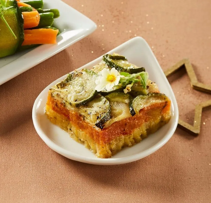 LAYERED VEGETABLES CAKES, 60 G - 48 PCS MILLE-FEUILLE AUX LÉGUMES DU SOLEIL 60 G - 48 PCS