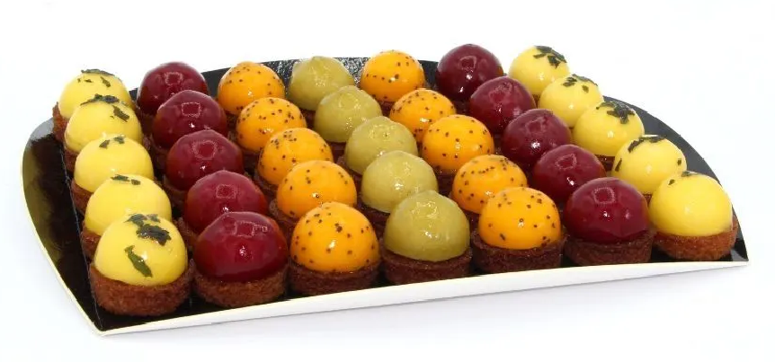 ASSORTMENT OF 35 MINI FRUIT DOMES-13.29GX35PCS - ASSORTIMENT DE 35 MINI DÔMES AUX FRUITS-13.29GX35PCS 