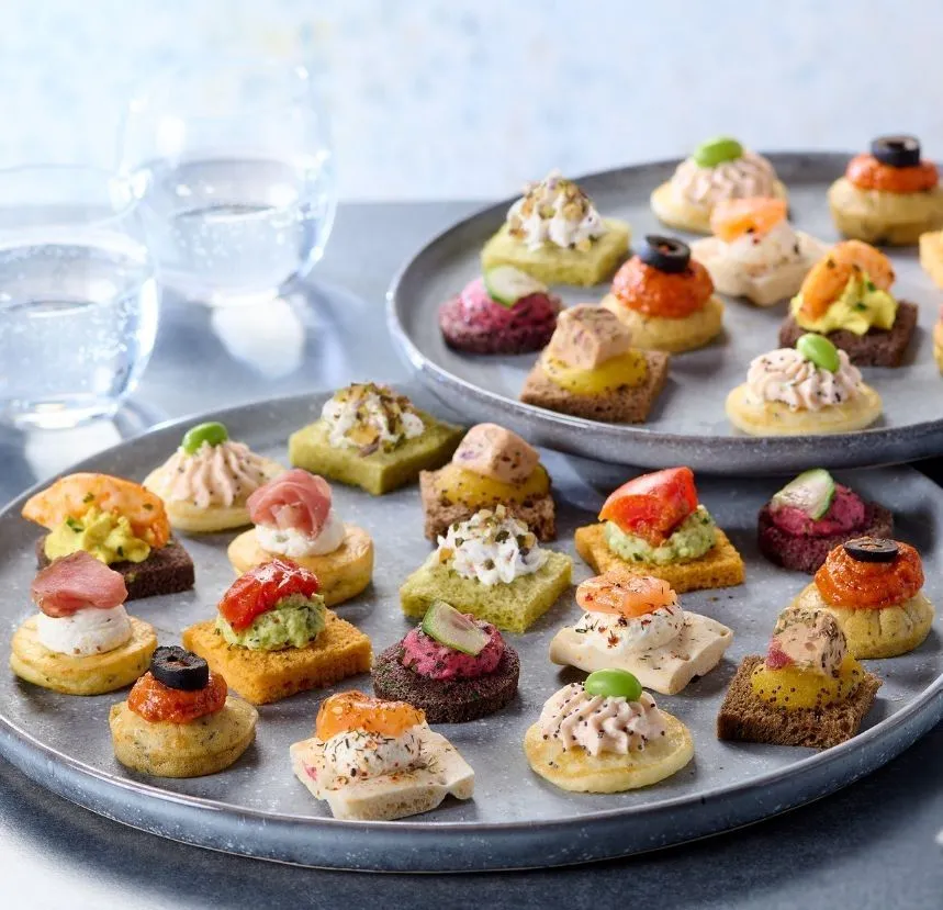 GOURMET CHIC CANAPÉ PLATTER-9GX63PCS PLATEAU CANAPÉS GOURMET CHIC-9GX63PCS