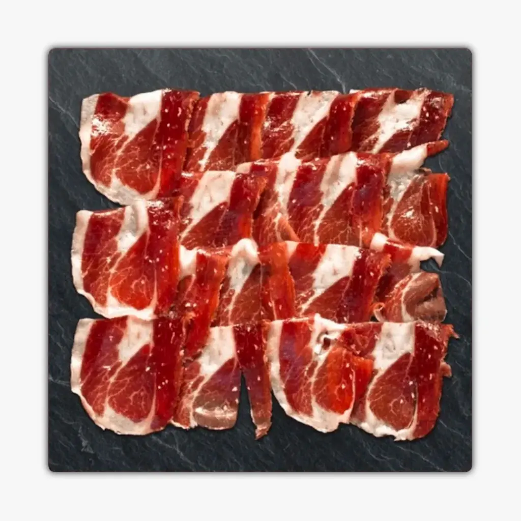 5J JAMBON BELLOTA IBERICO 70G - 5J IBERIAN HAM BELLOTA 70G - CINCO JOTAS