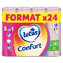 LOTUS COMFORT TOILET PAPER 1x24 -PAPIER TOILETTE CONFORT LOTUS 1x24