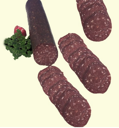 BEEF SALAMI WHOLE ROLLS - SALAMI BOEUF ROULEAUX ENTIER - PUNNET   