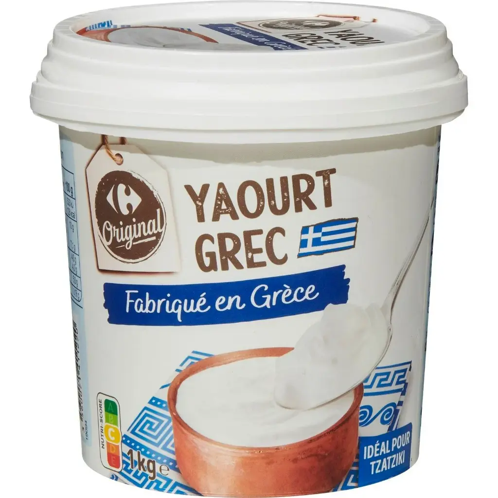 GREEK YOGHURT 0%  1KG -YAOURT GREC 0%  1KG