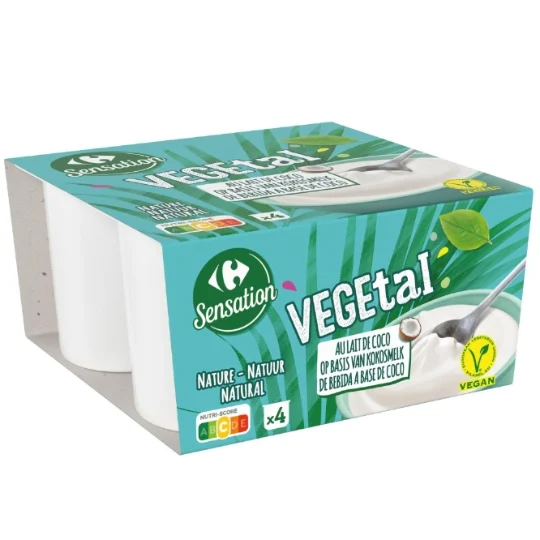 YOGHURT VEGAN ( DAIRY FREE) / YAOURT VEGAN (SANS PRODUITS LAITIER) - PC 