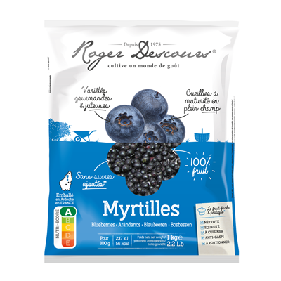 FROZEN BLUEBERRIES - 1KG MYRTILLES SAUVAGES SURGELE - 1KG