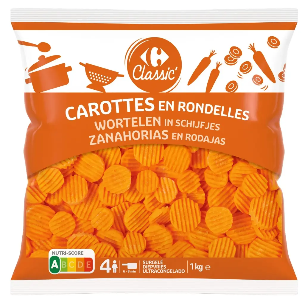 FROZEN CARROT -1 KG CAROTTE SURGELEE -1 KG