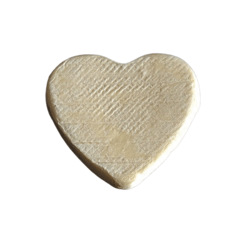 WHITE GOAT CHEESE WITH LEAVES - COEUR FEUILLE BLANC CHEVRE DE DEUX