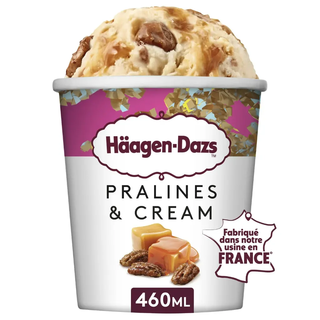 HAAGEN DAZS PRALINE CARAMEL-400G ICE CREAM-CHOCO HAAG DAZ-400G