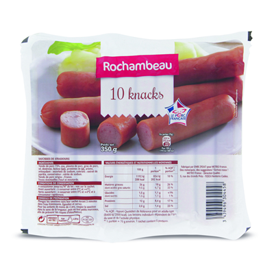 KNACKI PORK X10PC/350GR KNACKI PORC X10PC/350GR