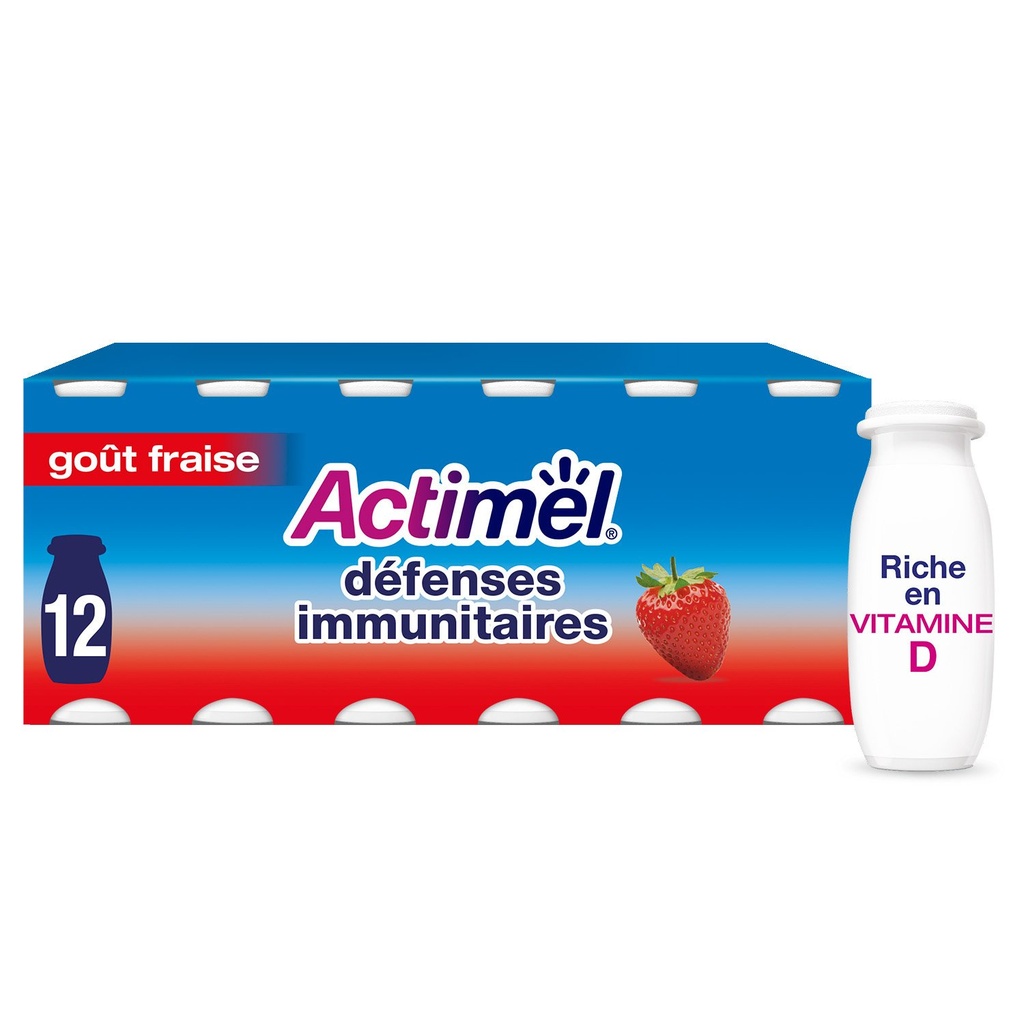 ACTIMEL STRAWBERRY - 10 X 100ML ACTIMEL FRAISE - 10 X 100ML