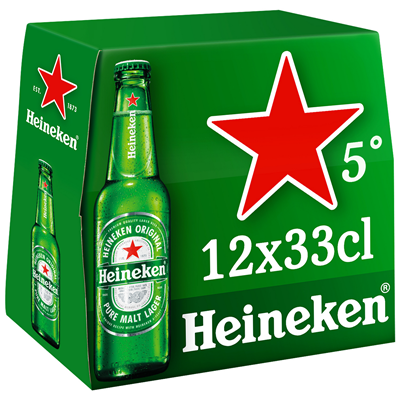 HEINEKEN BOTTLE - 33CLX12 HEINEKEN BOTTLE - 33CLX12