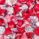 HEARTS - KISSES DECORATIONS CHOCOLATES 96PC COEURS - BISOUS DECORS CHOC. 96PC