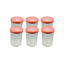 JAM JARS WITH LID - 6PC POTS CONFITURE+COUVERCLE - 6PC