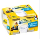 YOGHURT PLAIN GLASS LA LAITIERE - 4X125G YOGHURT NATURE VERRE LAITIERE - 4X125G