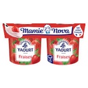 YOGURT STRAWBERRY MAMIE NOVA - 2 X150G YAOURT FRAISES MAMIE NOVA - 2 X 150G