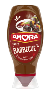 BBQ SAUCE AMORA SQUEEZE 490G - SAUCE BARBECUE AMORA PRESSER 490G