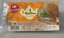 MUFFINS WHOLEWHEAT X4PC MUFFINS COMPLET X4PC