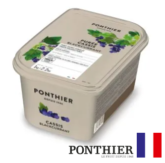 BLACKCURRENT PUREE PONTHIER 1KG - PUREE CASSIS PONTHIER 1KG