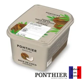COCONUT PUREE PONTHIER - 1KG PUREE DE NOIX DE COCO - 1KG